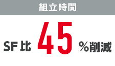 組立時間SF比45%削減